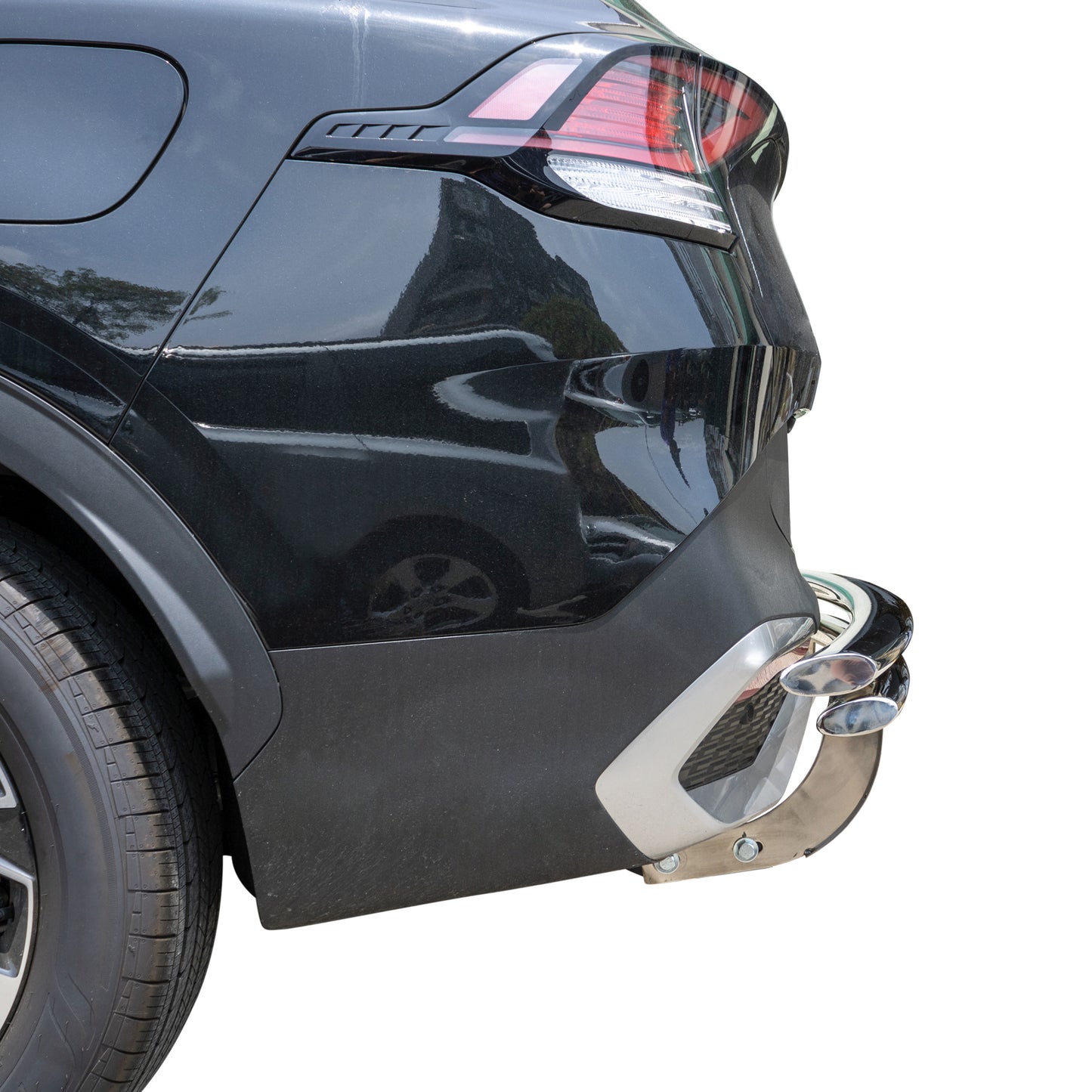 Vanguard Stainless Steel Rear Guards Rear Bumper Guards Bumper Guard for 2023-2025 kia sportage