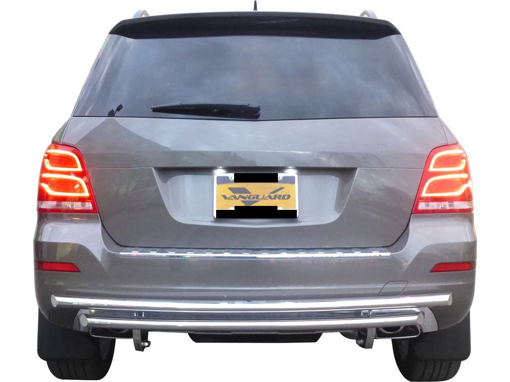 Vanguard Stainless Steel Rear Guards Rear Bumper Guards Bumper Guard for 2014-2015 mercedes-benz glk350 nan