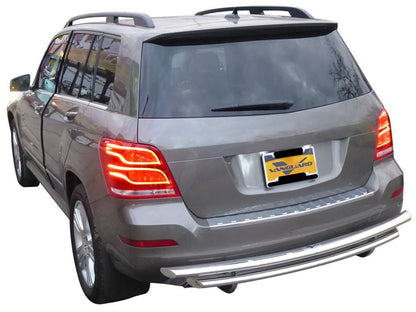 Vanguard Stainless Steel Rear Guards Rear Bumper Guards Bumper Guard for 2014-2015 mercedes-benz glk350 nan
