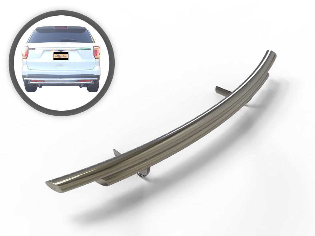 Vanguard Stainless Steel Rear Guards Rear Bumper Guards Bumper Guard for 2011-2019 ford explorer nan