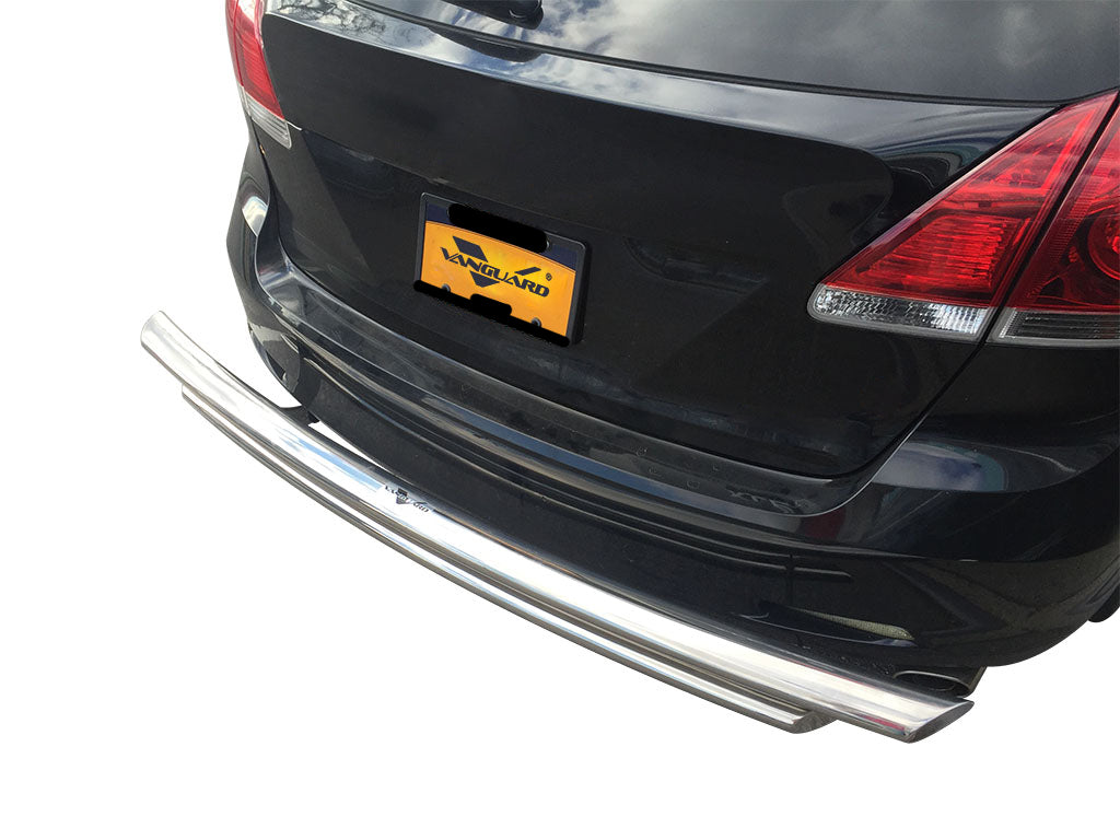 Vanguard Stainless Steel Rear Guards Rear Bumper Guards Bumper Guard for 2011-2013 infiniti qx56 nan