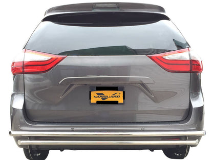 Vanguard Stainless Steel Rear Guards Rear Bumper Guards Bumper Guard for 2004-2020 toyota sienna nan