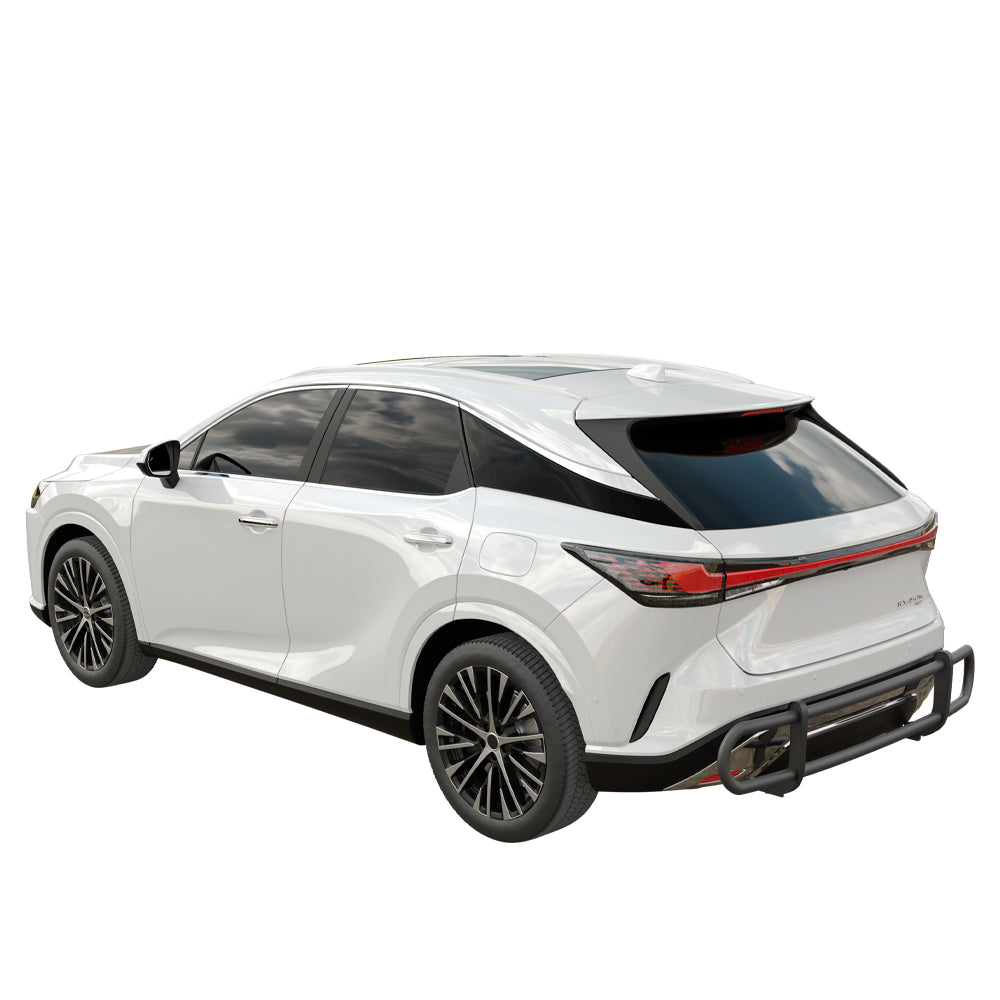 Vanguard Black Powdercoat Rear Guards Rear Bumper Guards Bumper Guard for 2023-2024 lexus rx350