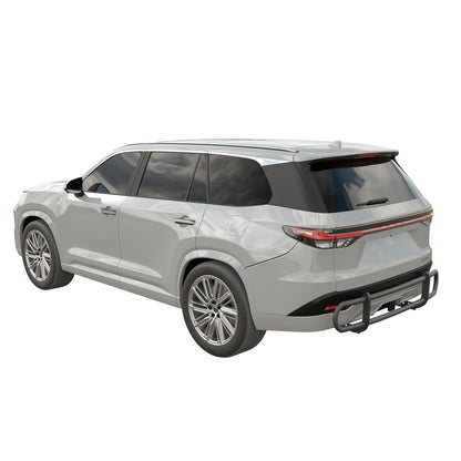 Vanguard Black Powdercoat Rear Guards Rear Bumper Guards Bumper Guard for 2024-2025 toyota grand highlander