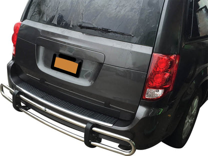 Vanguard Stainless Steel Rear Guards Rear Bumper Guards Bumper Guard for 2007-2016 chrysler town & country nan