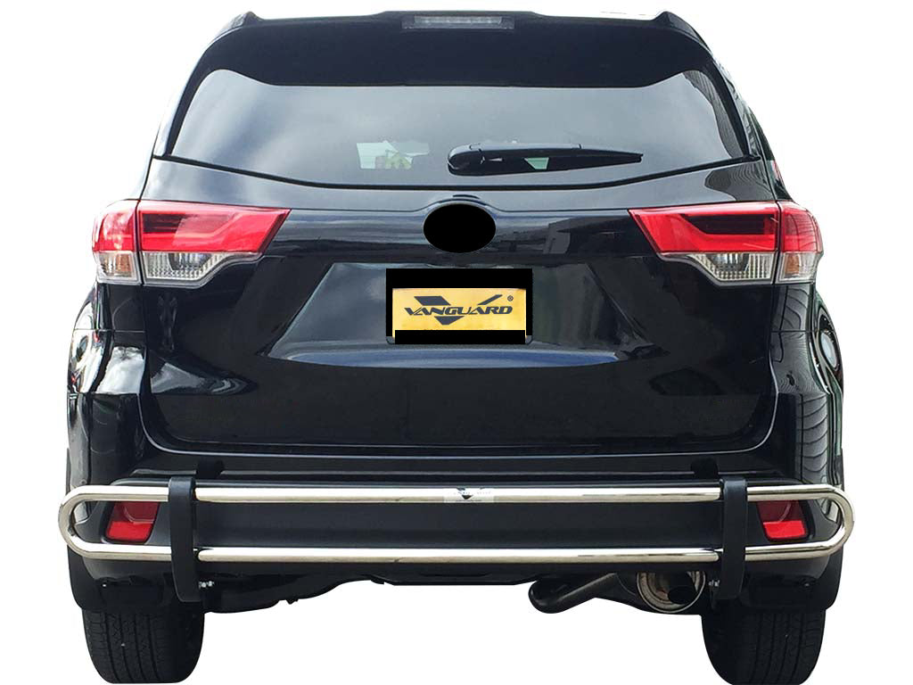 Vanguard Stainless Steel Rear Guards Rear Bumper Guards Bumper Guard for 2001-2018 toyota highlander nan