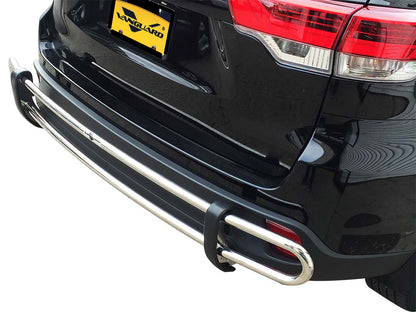 Vanguard Stainless Steel Rear Guards Rear Bumper Guards Bumper Guard for 2001-2018 toyota highlander nan