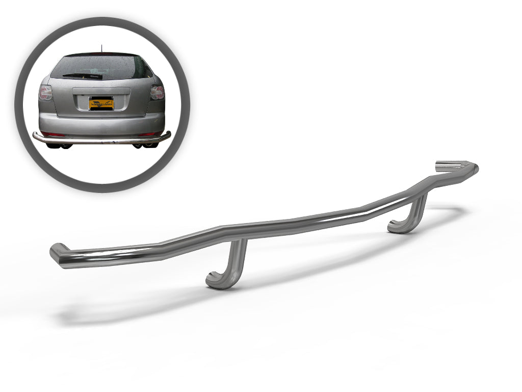 Vanguard Stainless Steel Rear Guards Rear Bumper Guards Bumper Guard for 2007-2012 mazda cx-7 nan