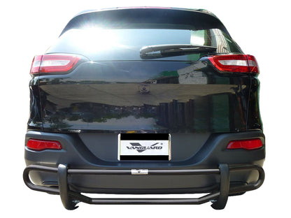 Vanguard Black Powdercoat Rear Guards Rear Bumper Guards Bumper Guard for 2014-2023 jeep cherokee nan