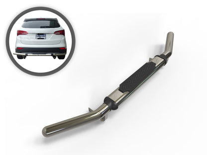 Vanguard Stainless Steel Rear Guards Rear Bumper Guards Bumper Guard for 2013-2018 hyundai santa fe nan