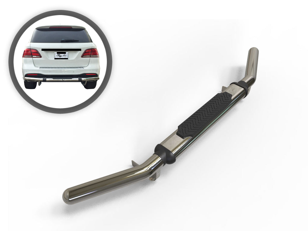 Vanguard Stainless Steel Rear Guards Rear Bumper Guards Bumper Guard for 2012-2014 mercedes-benz ml550 nan