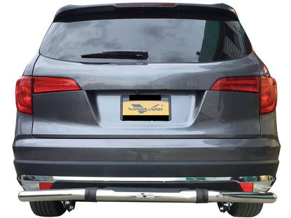 Vanguard Stainless Steel Rear Guards Rear Bumper Guards Bumper Guard for 2009-2015 honda pilot nan