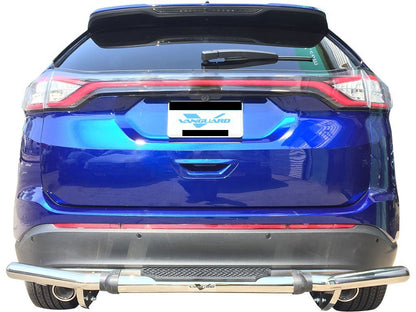 Vanguard Stainless Steel Rear Guards Rear Bumper Guards Bumper Guard for 2019-2024 subaru ascent