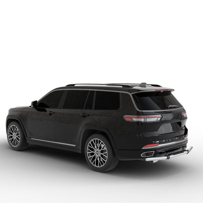 Vanguard Stainless Steel Rear Guards Rear Bumper Guards Bumper Guard for 2021-2024 jeep grand cherokee l