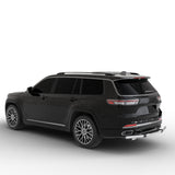 Vanguard Stainless Steel Rear Guards Rear Bumper Guards Bumper Guard for 2021-2024 jeep grand cherokee l
