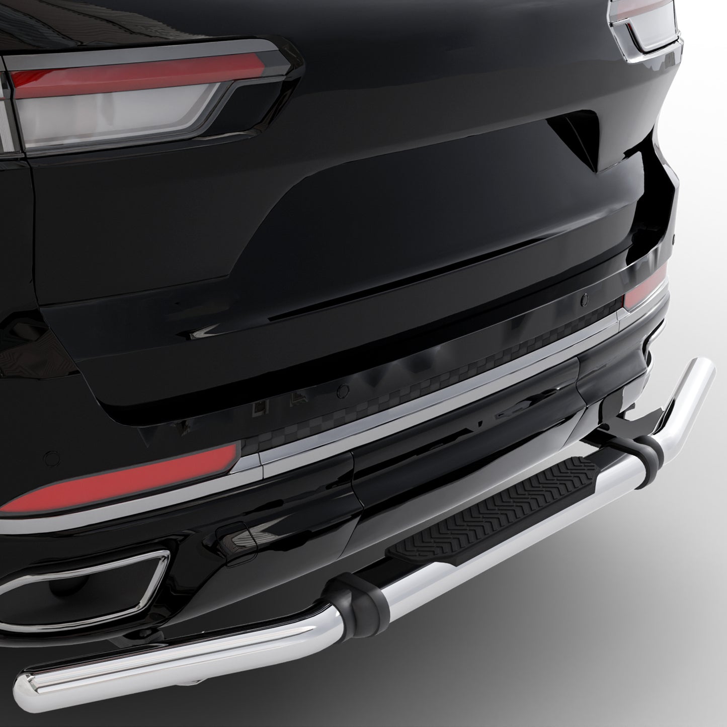 Vanguard Stainless Steel Rear Guards Rear Bumper Guards Bumper Guard for 2022-2024 jeep grand cherokee