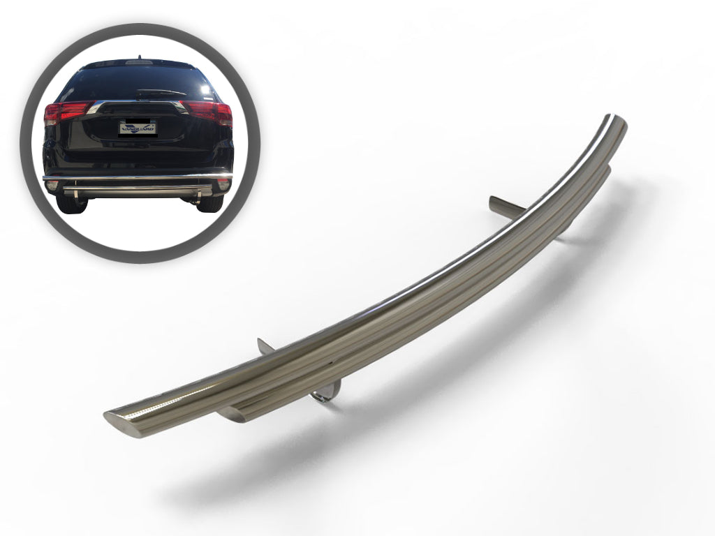 Vanguard Stainless Steel Rear Guards Rear Bumper Guards Bumper Guard for 2014-2021 mitsubishi outlander sport nan
