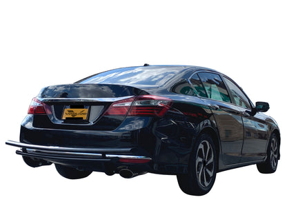 Vanguard Black Powdercoat Rear Guards Rear Bumper Guards Bumper Guard for 2013-2017 honda accord nan