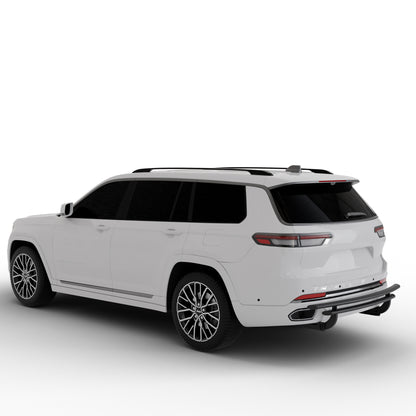 Vanguard Black Powdercoat Rear Guards Rear Bumper Guards Bumper Guard for 2022-2024 jeep grand cherokee