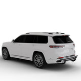 Vanguard Black Powdercoat Rear Guards Rear Bumper Guards Bumper Guard for 2021-2024 jeep grand cherokee l
