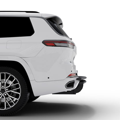 Vanguard Black Powdercoat Rear Guards Rear Bumper Guards Bumper Guard for 2022-2024 jeep grand cherokee