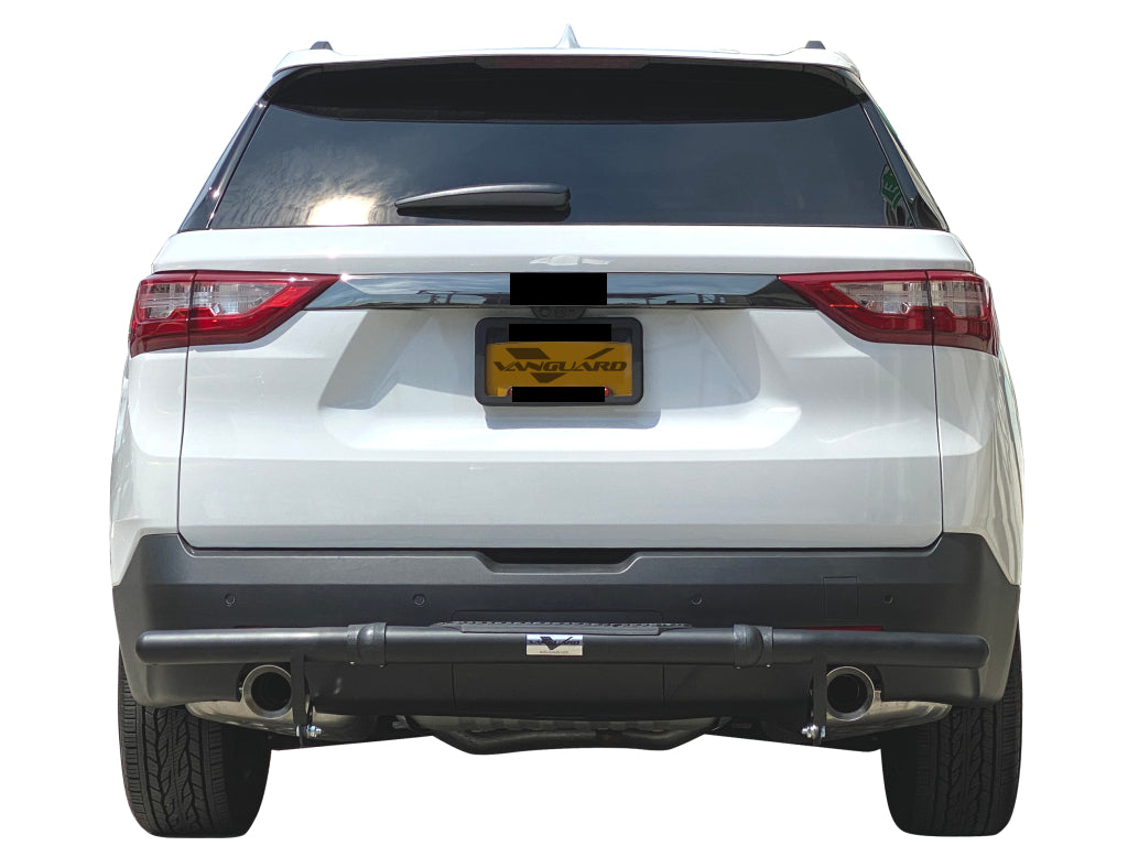 Vanguard Black Powdercoat Rear Guards Rear Bumper Guards Bumper Guard for 2018-2023 chevrolet traverse