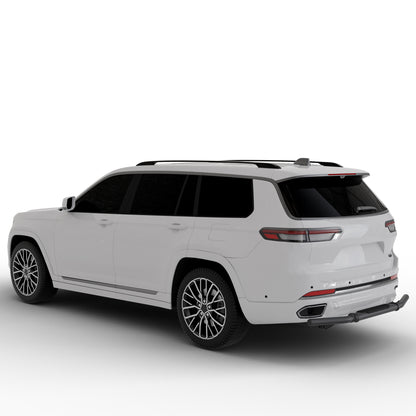 Vanguard Black Powdercoat Rear Guards Rear Bumper Guards Bumper Guard for 2021-2024 jeep grand cherokee l