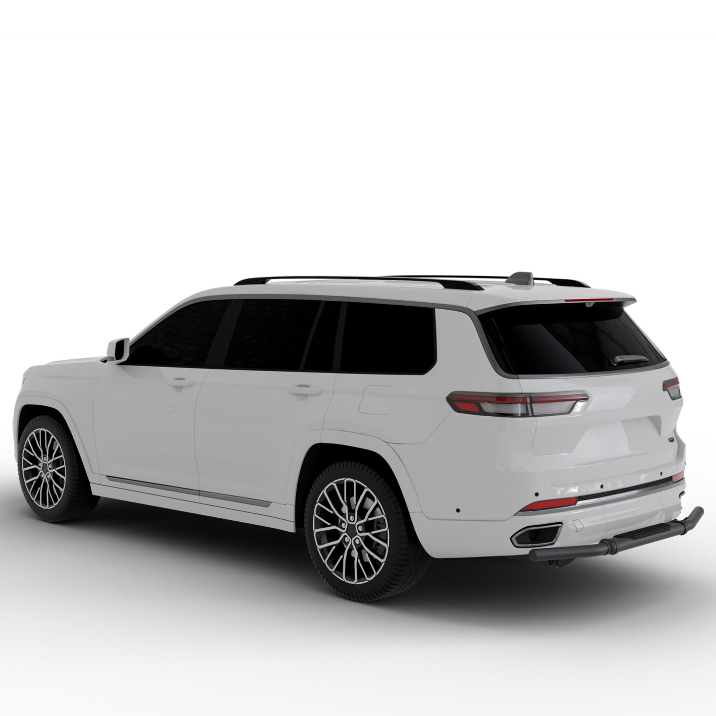 Vanguard Black Powdercoat Rear Guards Rear Bumper Guards Bumper Guard for 2022-2024 jeep grand cherokee