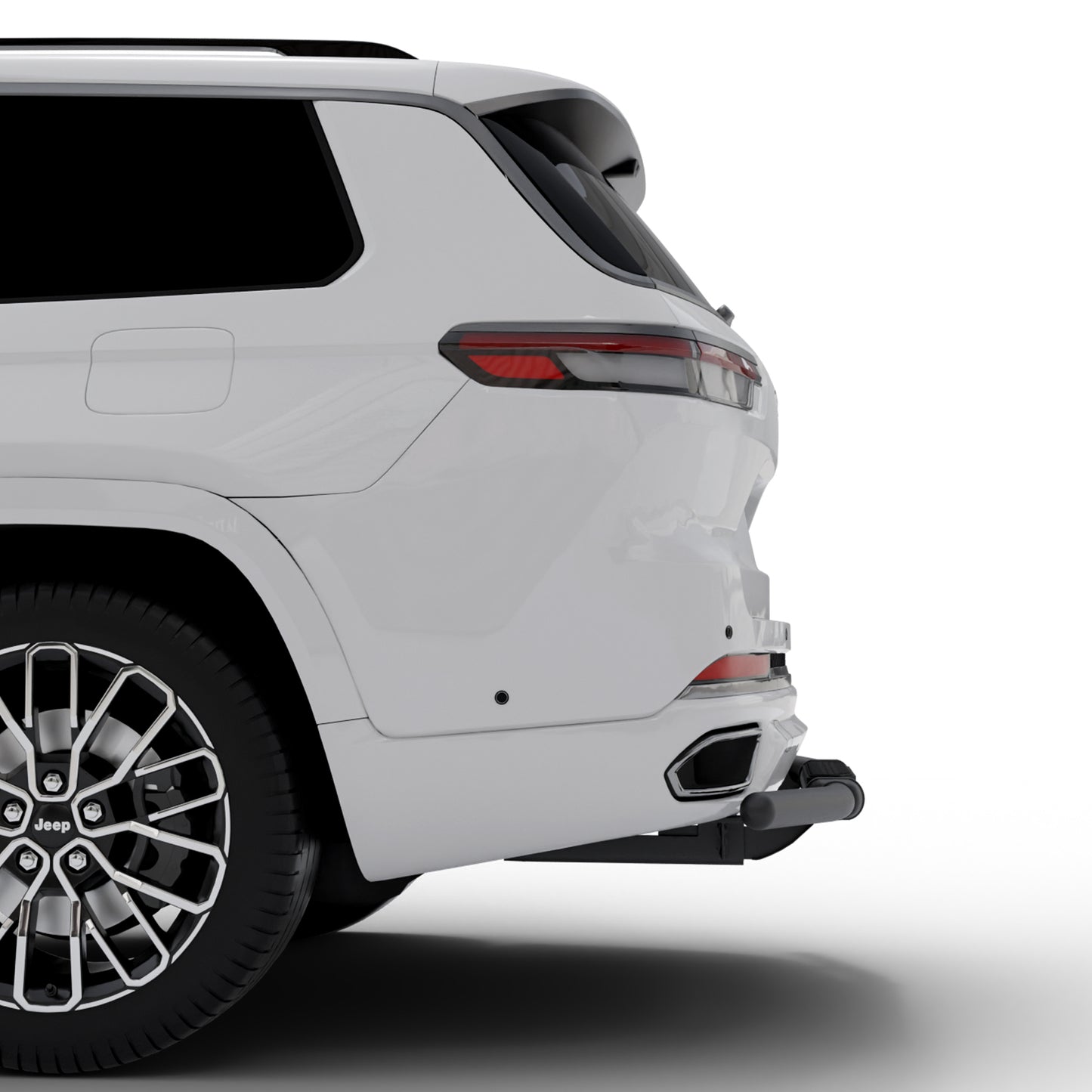 Vanguard Black Powdercoat Rear Guards Rear Bumper Guards Bumper Guard for 2022-2024 jeep grand cherokee