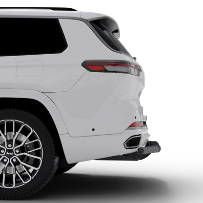Vanguard Black Powdercoat Rear Guards Rear Bumper Guards Bumper Guard for 2022-2024 jeep grand cherokee