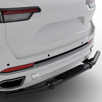 Vanguard Black Powdercoat Rear Guards Rear Bumper Guards Bumper Guard for 2021-2024 jeep grand cherokee l
