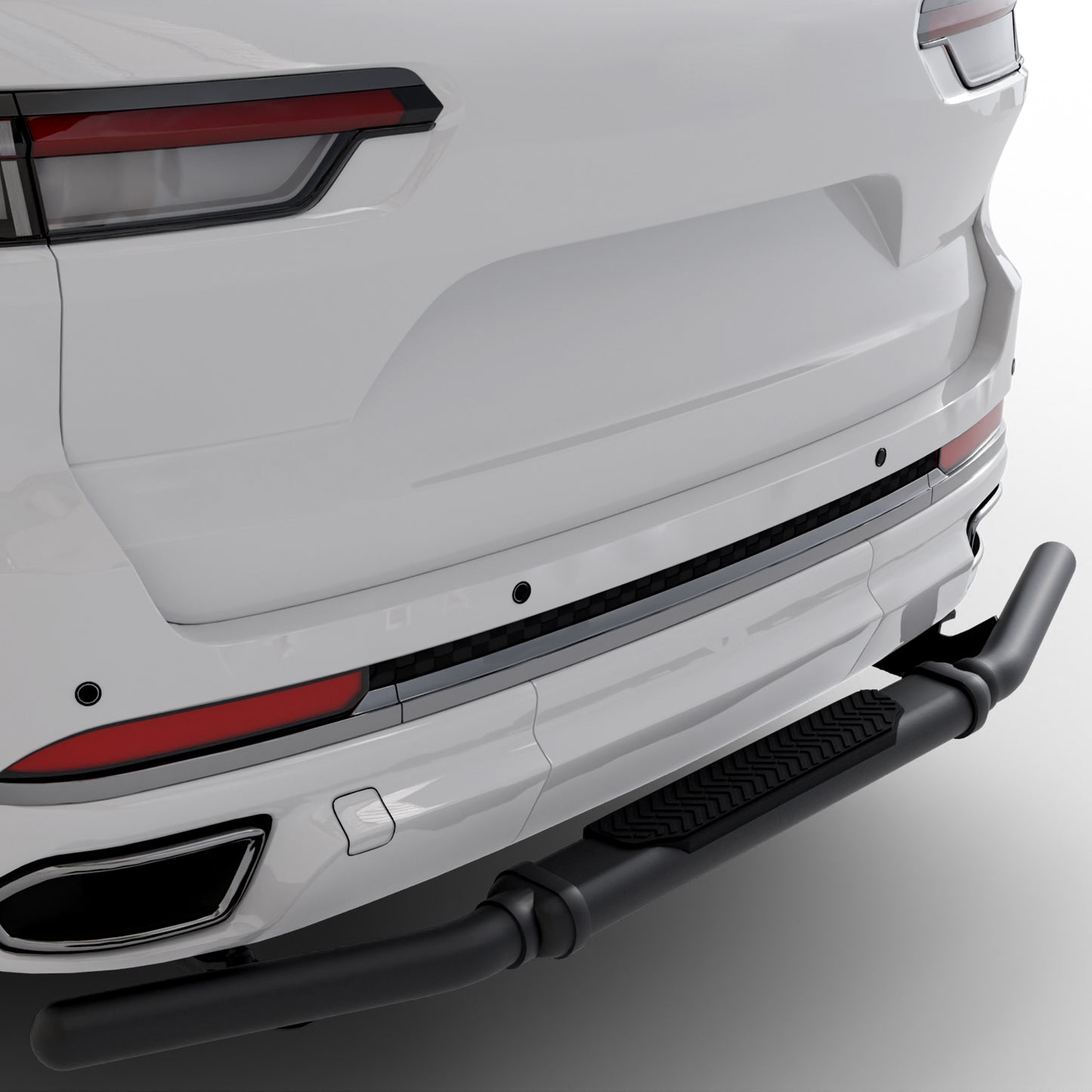 Vanguard Black Powdercoat Rear Guards Rear Bumper Guards Bumper Guard for 2022-2024 jeep grand cherokee