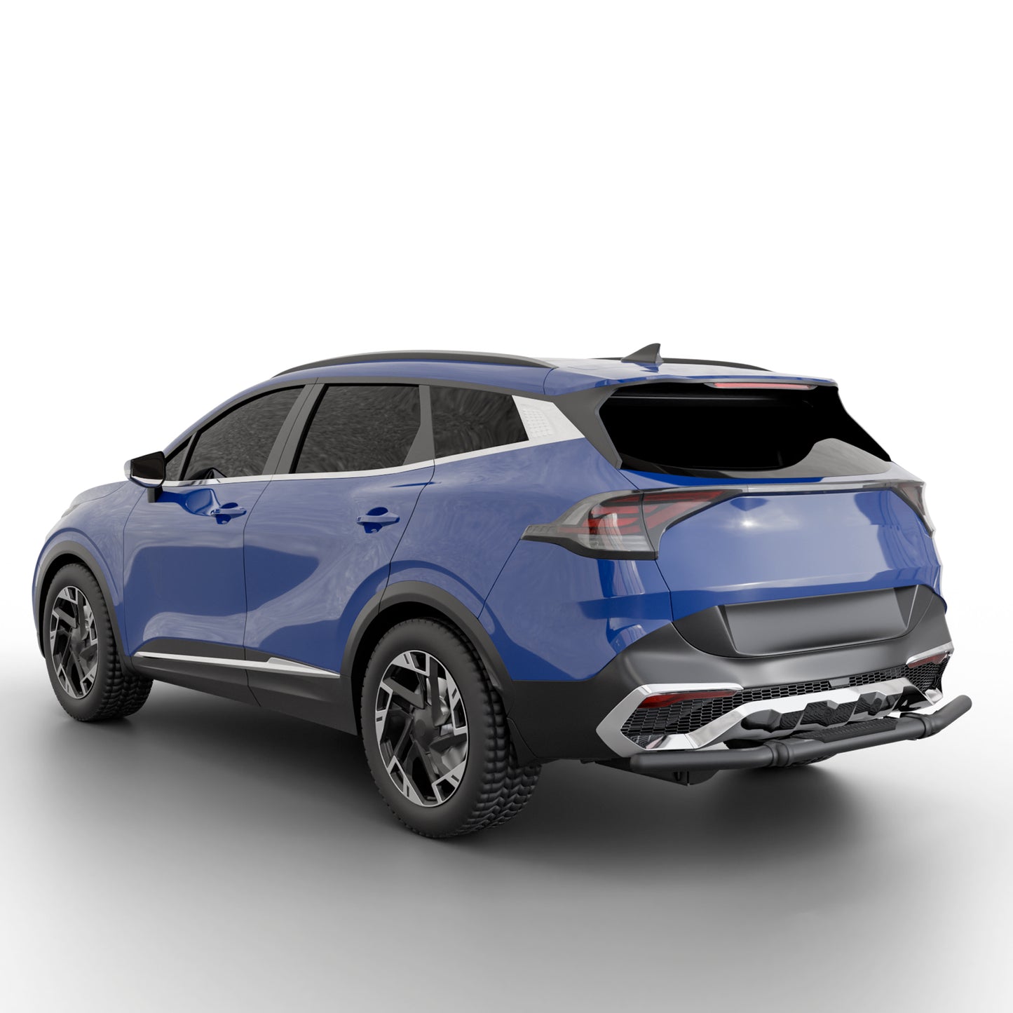 Vanguard Black Powdercoat Rear Guards Rear Bumper Guards Bumper Guard for 2023-2025 kia sportage