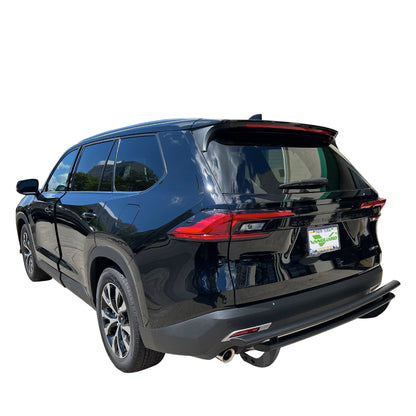 Vanguard Black Powdercoat Rear Guards Rear Bumper Guards Bumper Guard for 2024-2024 toyota grand highlander