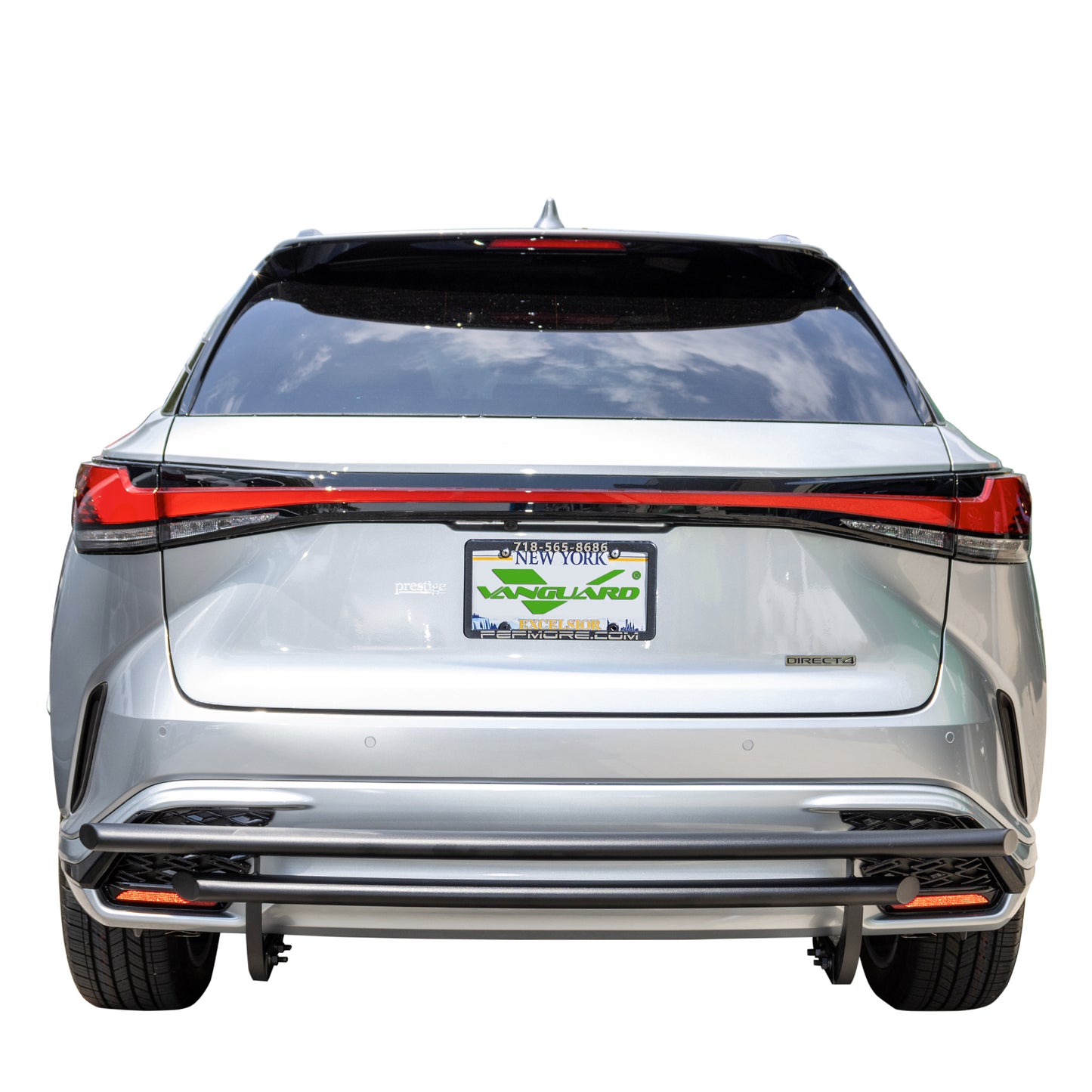 Vanguard Black Powdercoat Rear Guards Rear Bumper Guards Bumper Guard for 2023-2024 lexus rx350