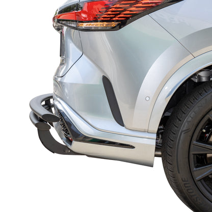 Vanguard Black Powdercoat Rear Guards Rear Bumper Guards Bumper Guard for 2023-2024 lexus rx350