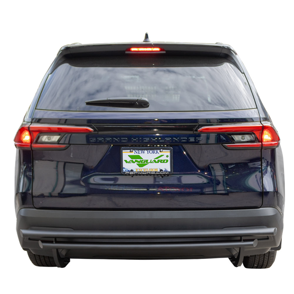 Vanguard Black Powdercoat Rear Guards Rear Bumper Guards Bumper Guard for 2024-2025 toyota grand highlander
