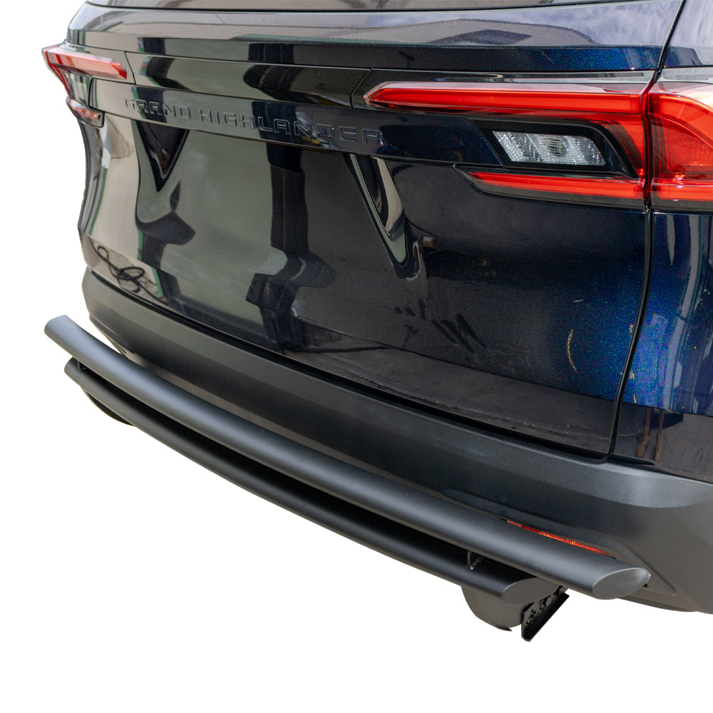 Vanguard Black Powdercoat Rear Guards Rear Bumper Guards Bumper Guard for 2024-2025 toyota grand highlander