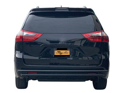 Vanguard Black Powdercoat Rear Guards Rear Bumper Guards Bumper Guard for 1999-2017 honda odyssey
