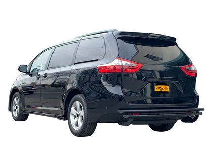 Vanguard Black Powdercoat Rear Guards Rear Bumper Guards Bumper Guard for 1999-2017 honda odyssey