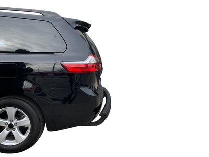 Vanguard Black Powdercoat Rear Guards Rear Bumper Guards Bumper Guard for 1999-2017 honda odyssey