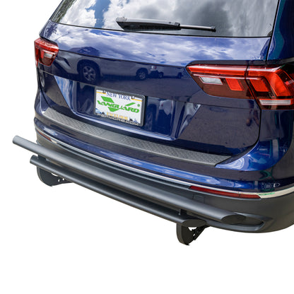 Vanguard Black Powdercoat Rear Guards Rear Bumper Guards Bumper Guard for 2018-2024 volkswagen tiguan
