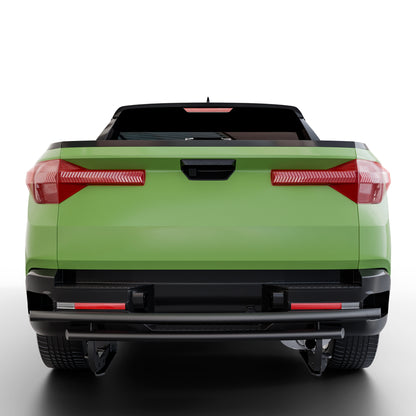 Vanguard Black Powdercoat Rear Guards Rear Bumper Guards Bumper Guard for 2022-2024 hyundai santa cruz