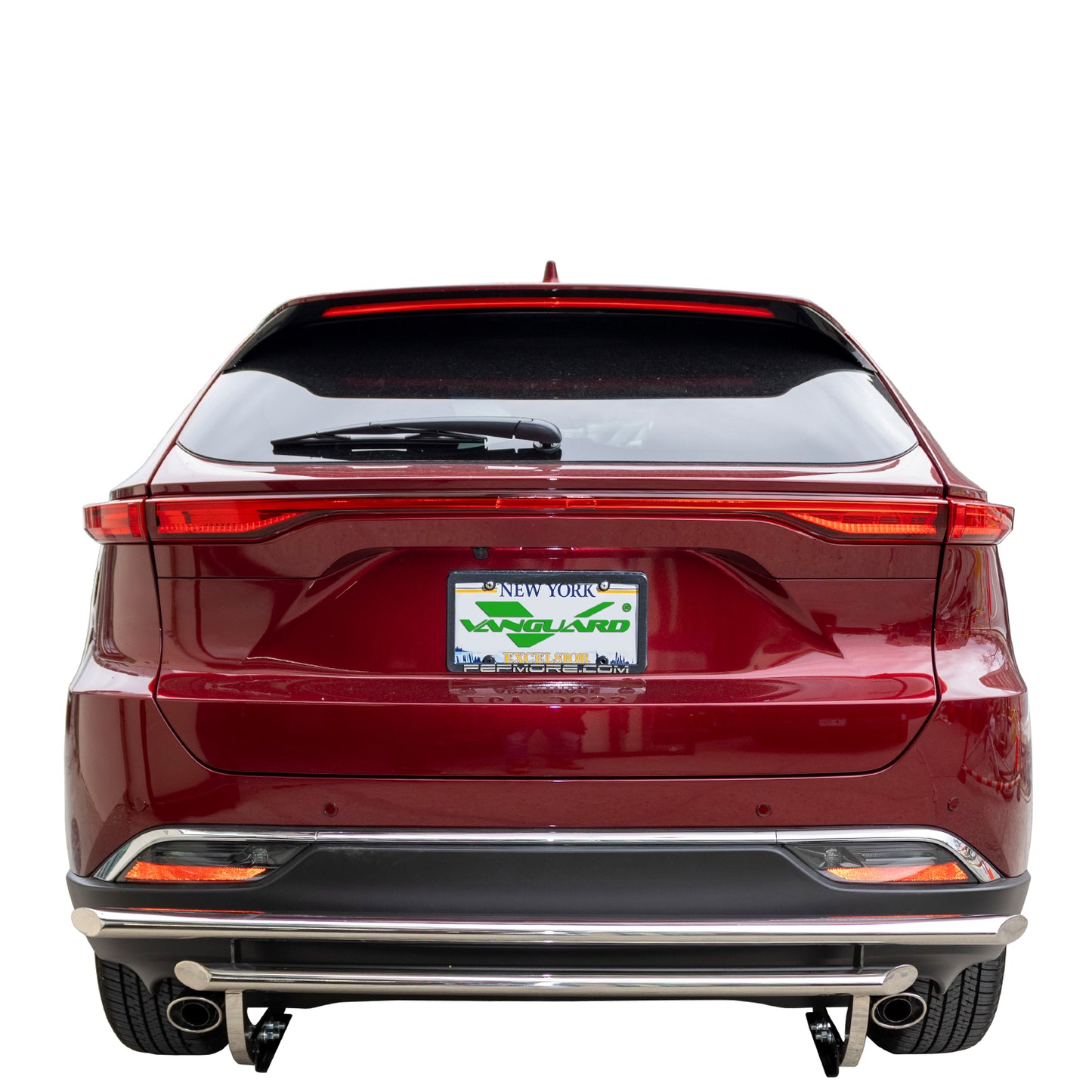 Vanguard Stainless Steel Rear Guards Rear Bumper Guards Bumper Guard for 2021-2024 toyota venza