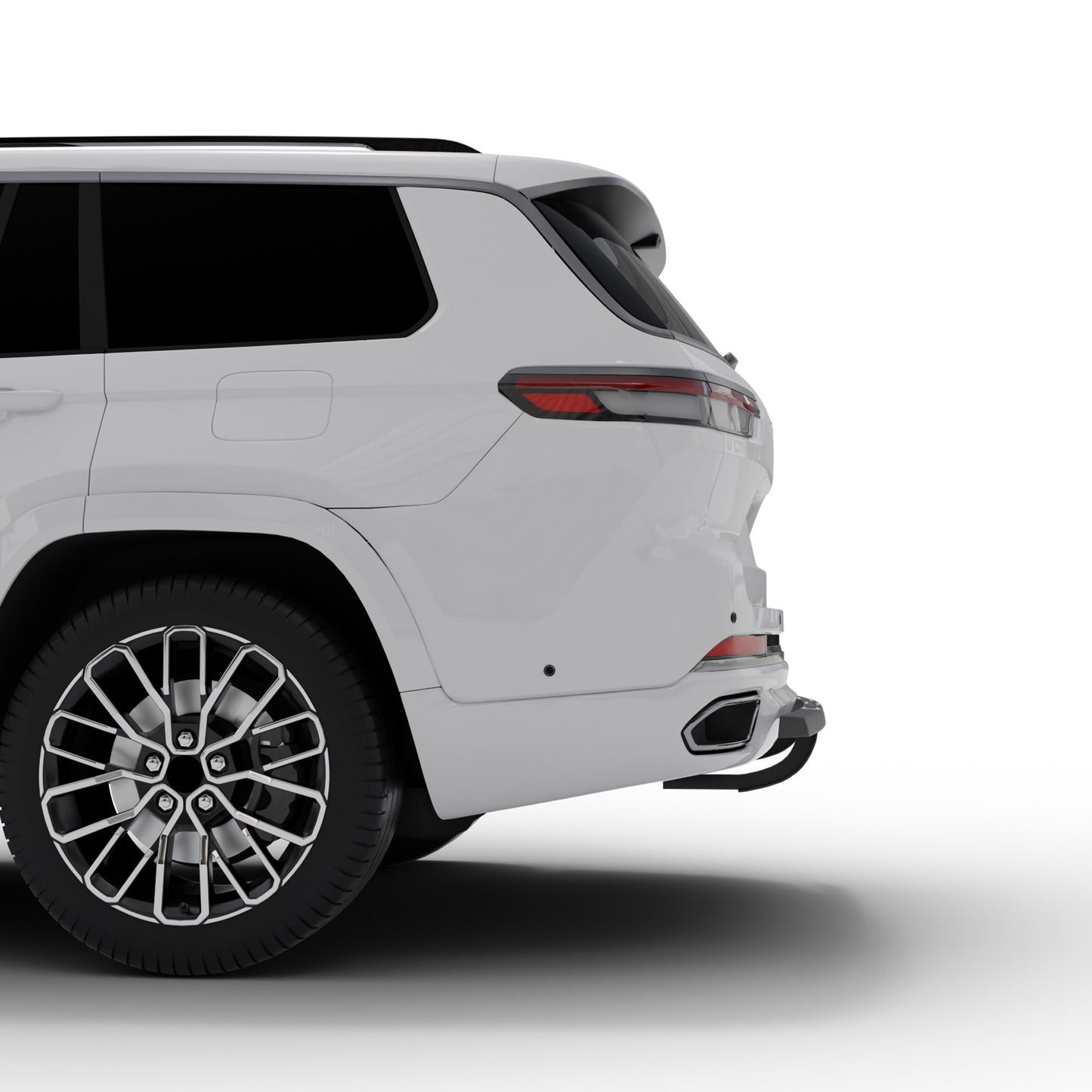 Vanguard Black Powdercoat Rear Guards Rear Bumper Guards Bumper Guard for 2022-2024 acura mdx
