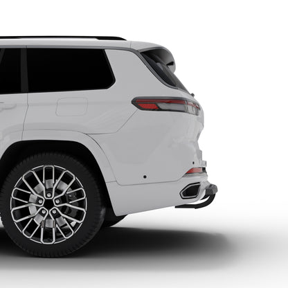 Vanguard Black Powdercoat Rear Guards Rear Bumper Guards Bumper Guard for 2022-2024 jeep grand cherokee