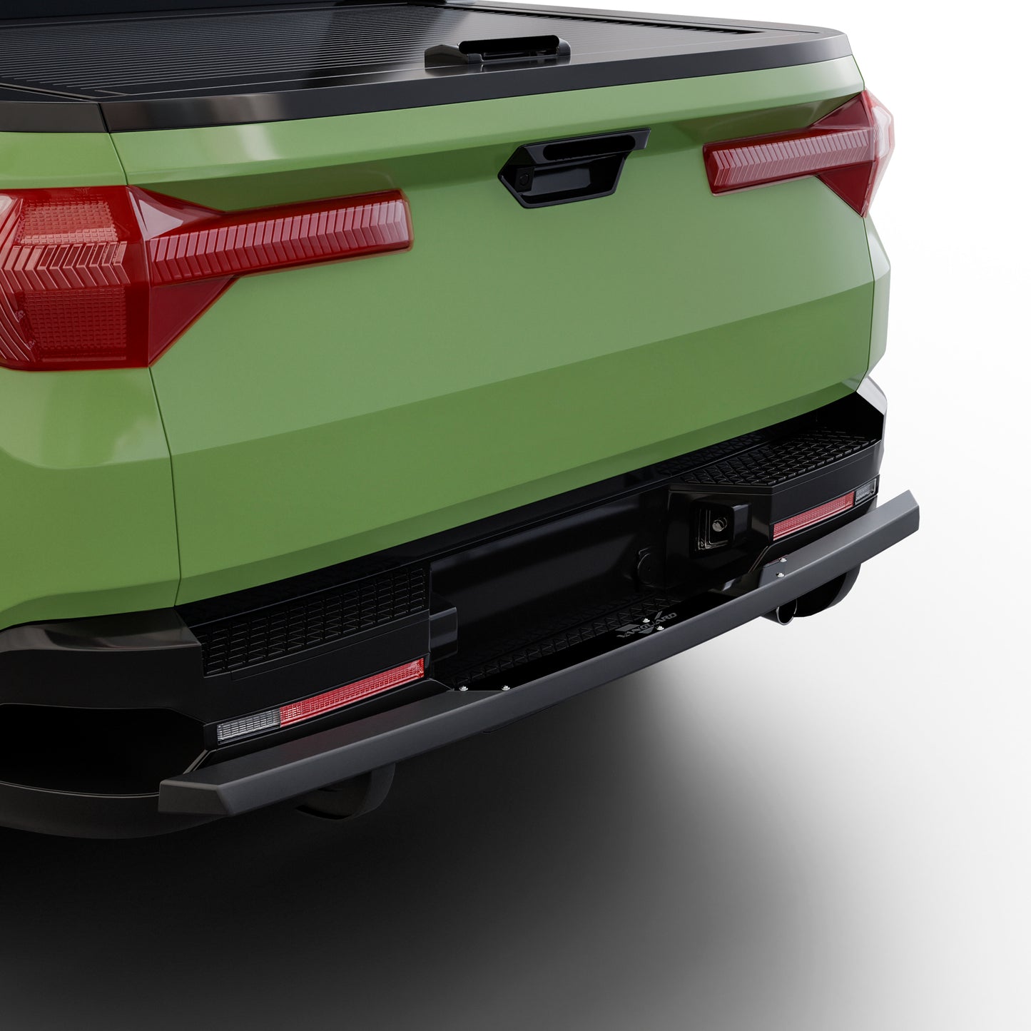Vanguard Black Powdercoat Rear Guards Rear Bumper Guards Bumper Guard for 2022-2024 hyundai santa cruz