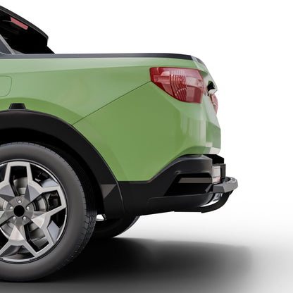 Vanguard Black Powdercoat Rear Guards Rear Bumper Guards Bumper Guard for 2022-2024 hyundai santa cruz