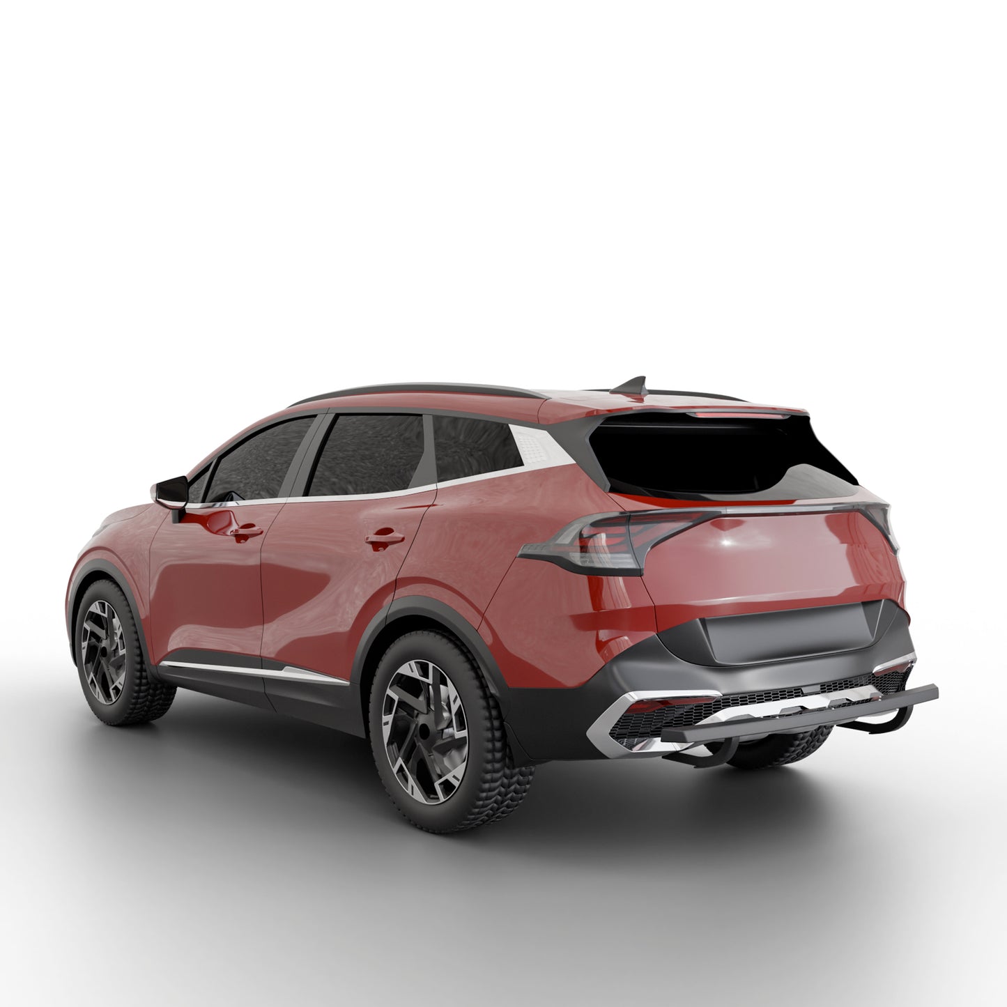 Vanguard Black Powdercoat Rear Guards Rear Bumper Guards Bumper Guard for 2023-2025 kia sportage