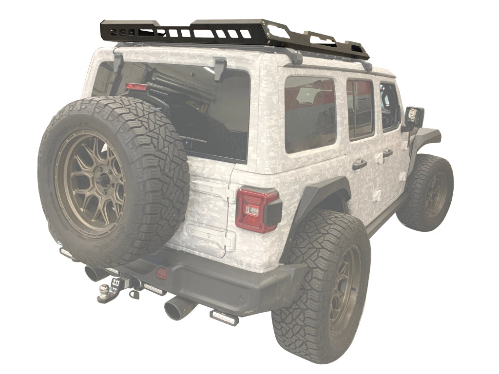 Vanguard Black Powdercoat Roof & Hitch Accessories Roof Racks Roof Rack for 2018-2025 jeep wrangler